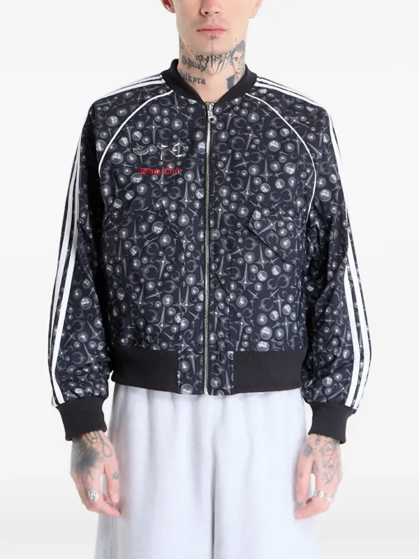 adidas ORIGINALS X THUG CLUB ジャケット　Mサイズ Adidas Thug Club Superstar ストライプ ジャケット | ブラック