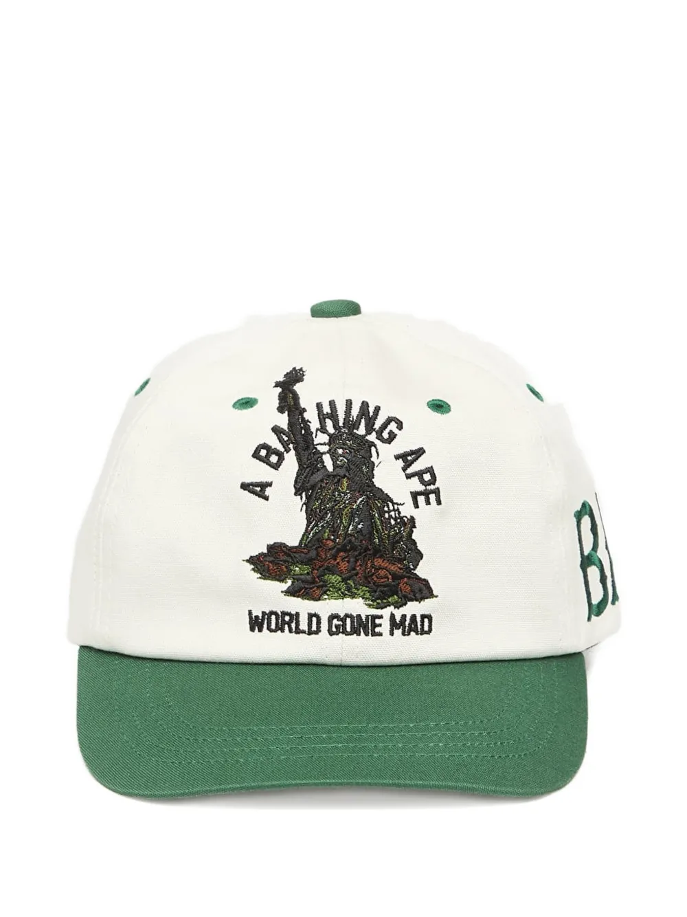 A BATHING APE® A Bathing Ape graphic cotton cap - Verde