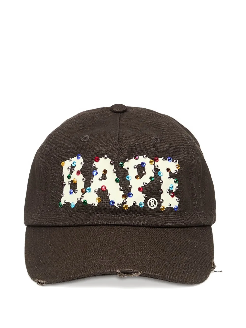 A BATHING APE® color stone panel cap - Marrone