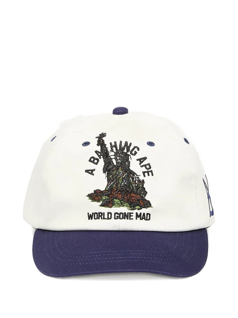 A BATHING APE® embroidered cap - Bianco