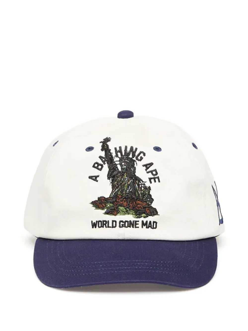 A BATHING APE® embroidered cap - Bianco