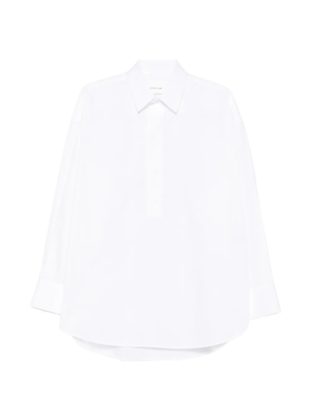 ARMARIUM Candela concealed-placket curved-hem shirt - Bianco