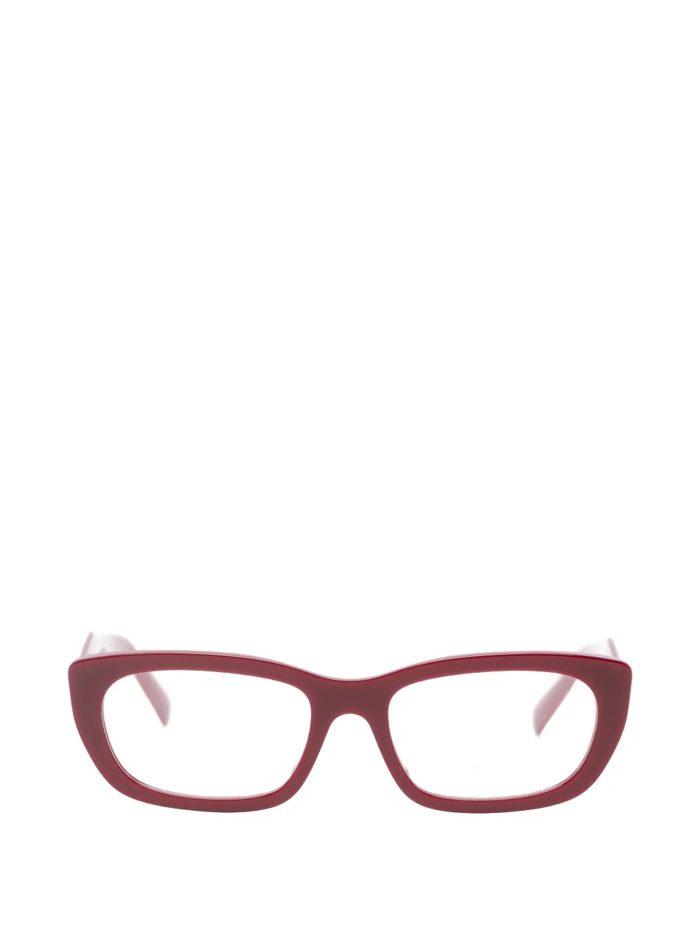 Prada Eyewear 심볼 캣아이 프레임 선글라스 | 레드 | Image 1