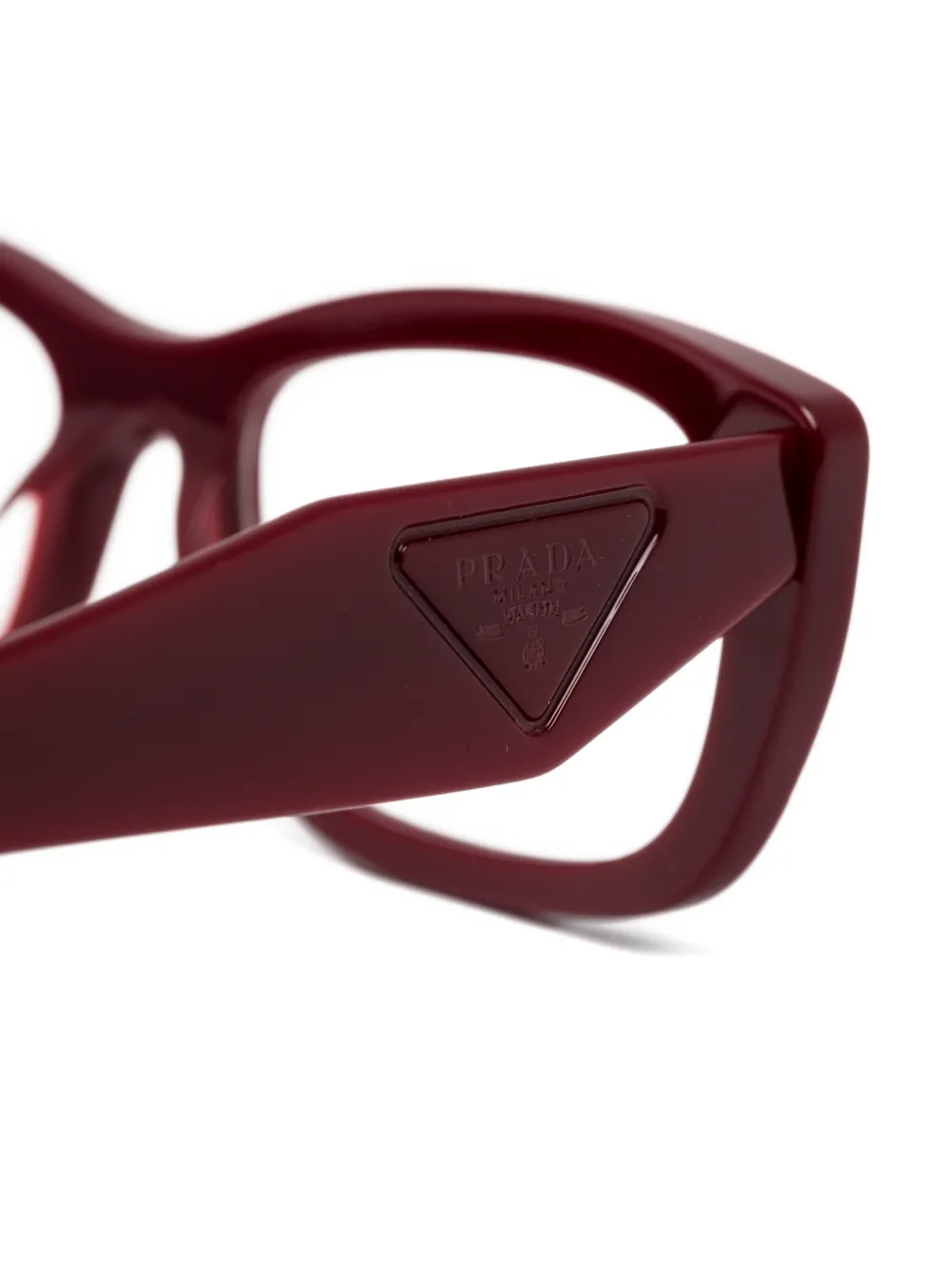 Prada Eyewear Symbole cat-eye bril Rood