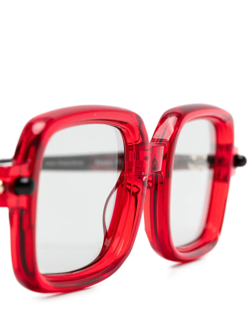 Kuboraum Maske P2 zonnebril met vierkant montuur Rood