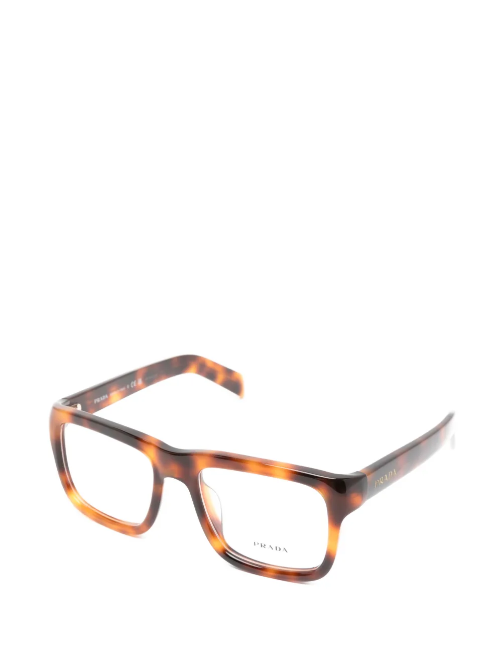 Prada Eyewear Bril met vierkant montuur Bruin
