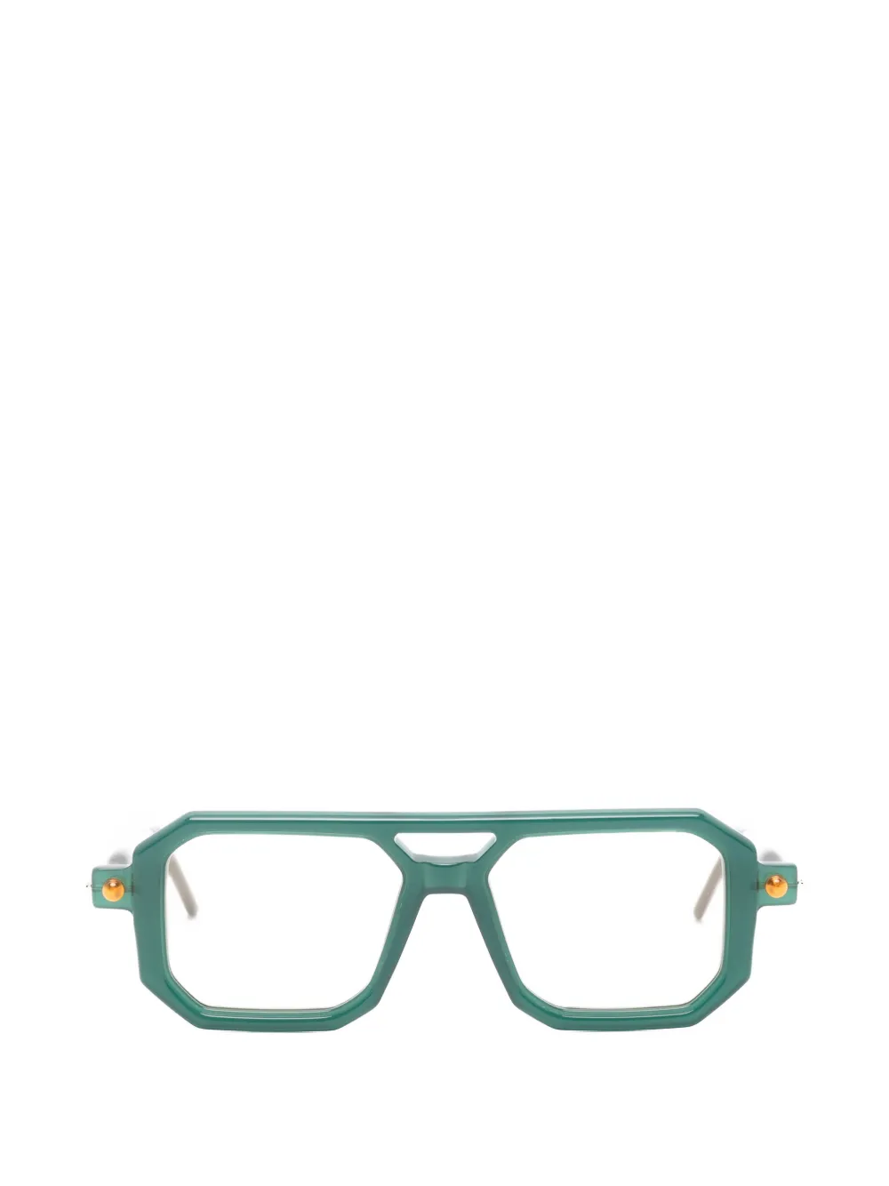 Kuboraum Maske P8 geometric-frame sunglasses - Verde