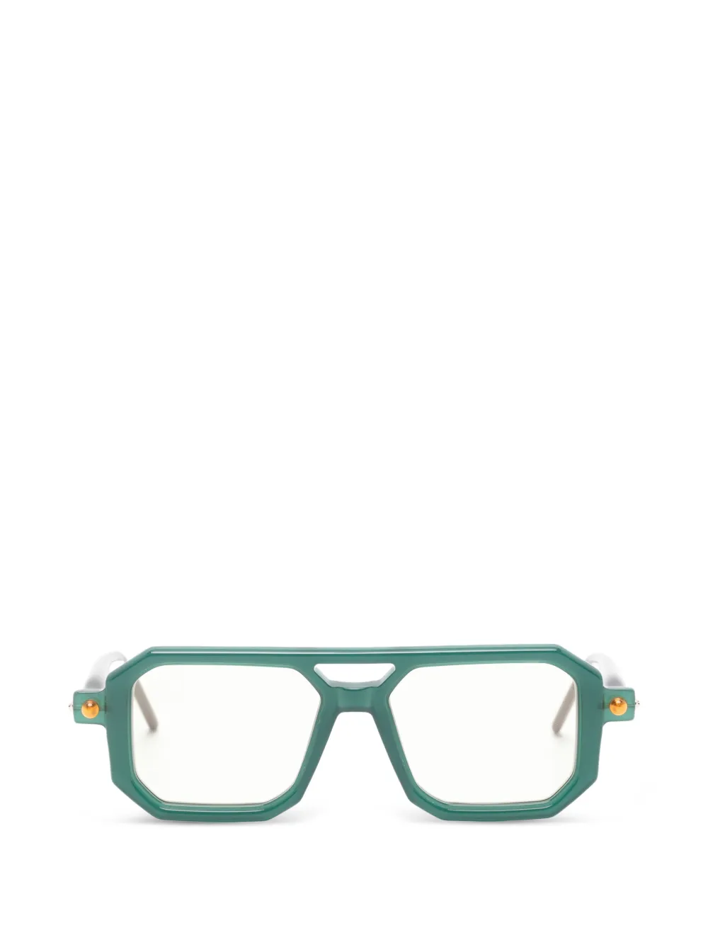 Kuboraum Maske P8 geometric-frame sunglasses - Verde