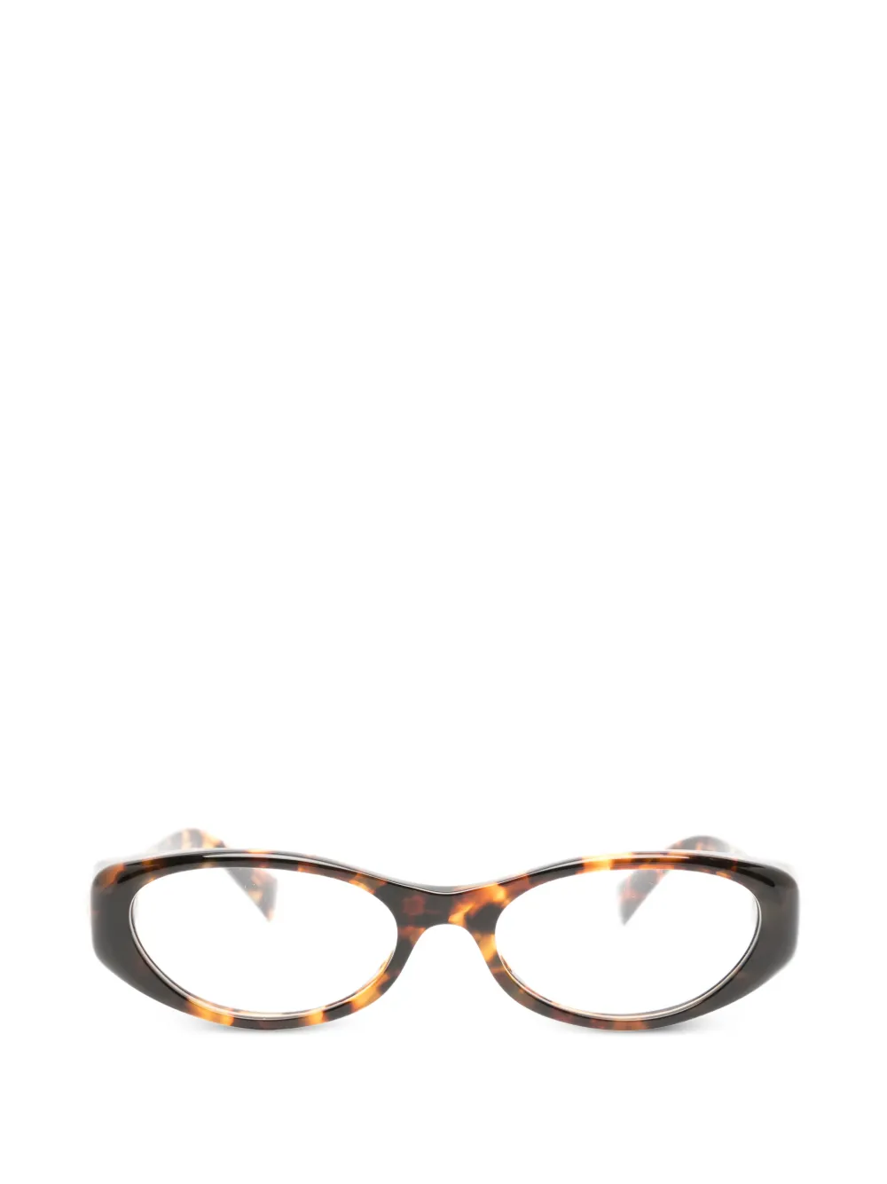 Miu Miu Eyewear round-frame glasses - Marrone