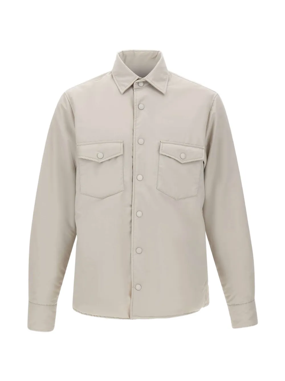 Eleventy long-sleeved shirt jacket - Toni neutri