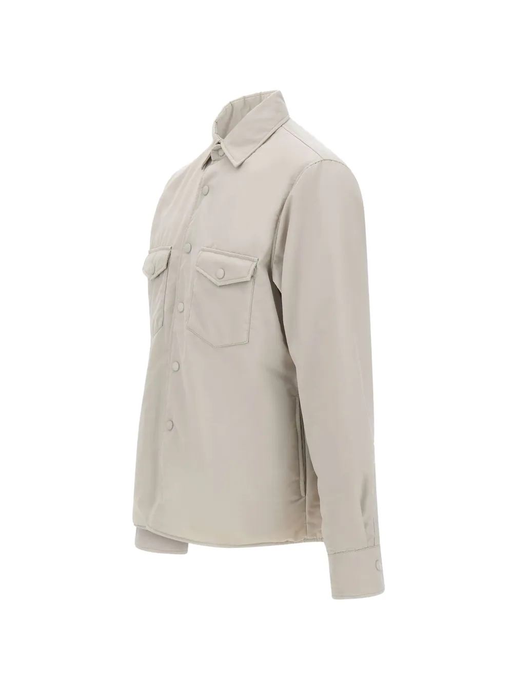 Eleventy Shirtjack met lange mouwen Beige