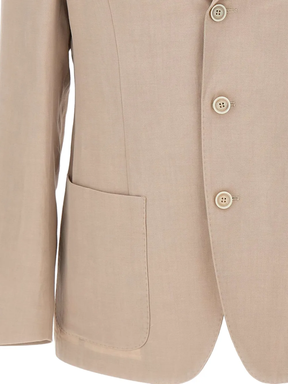 Eleventy Blazer met opgestikte zakken en knopen Beige