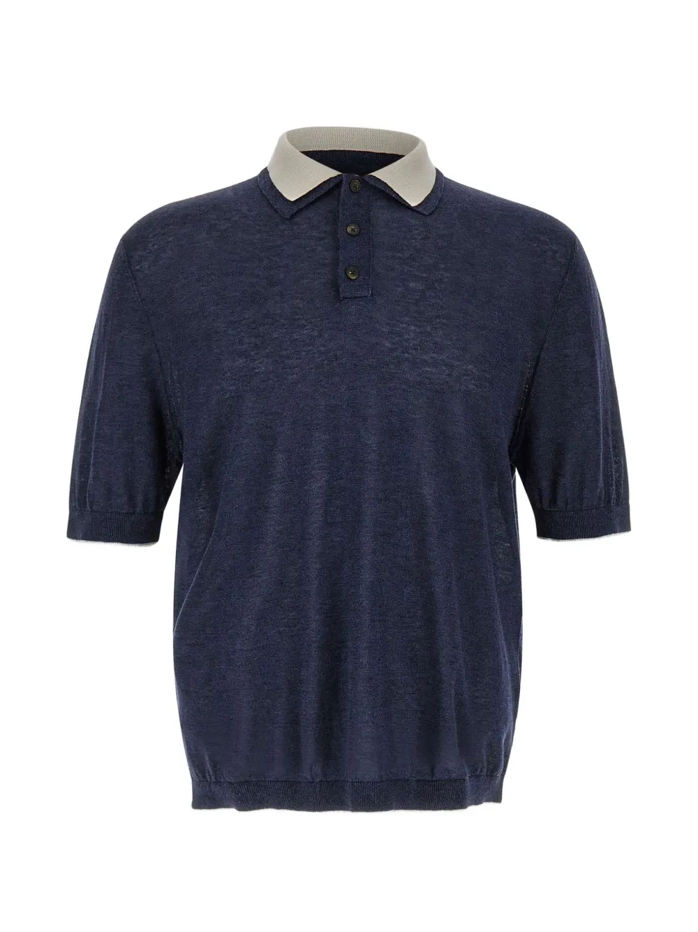 Eleventy double-collar polo shirt - Blu