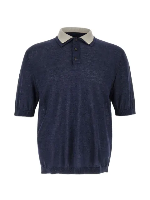 Eleventy double-collar polo shirt