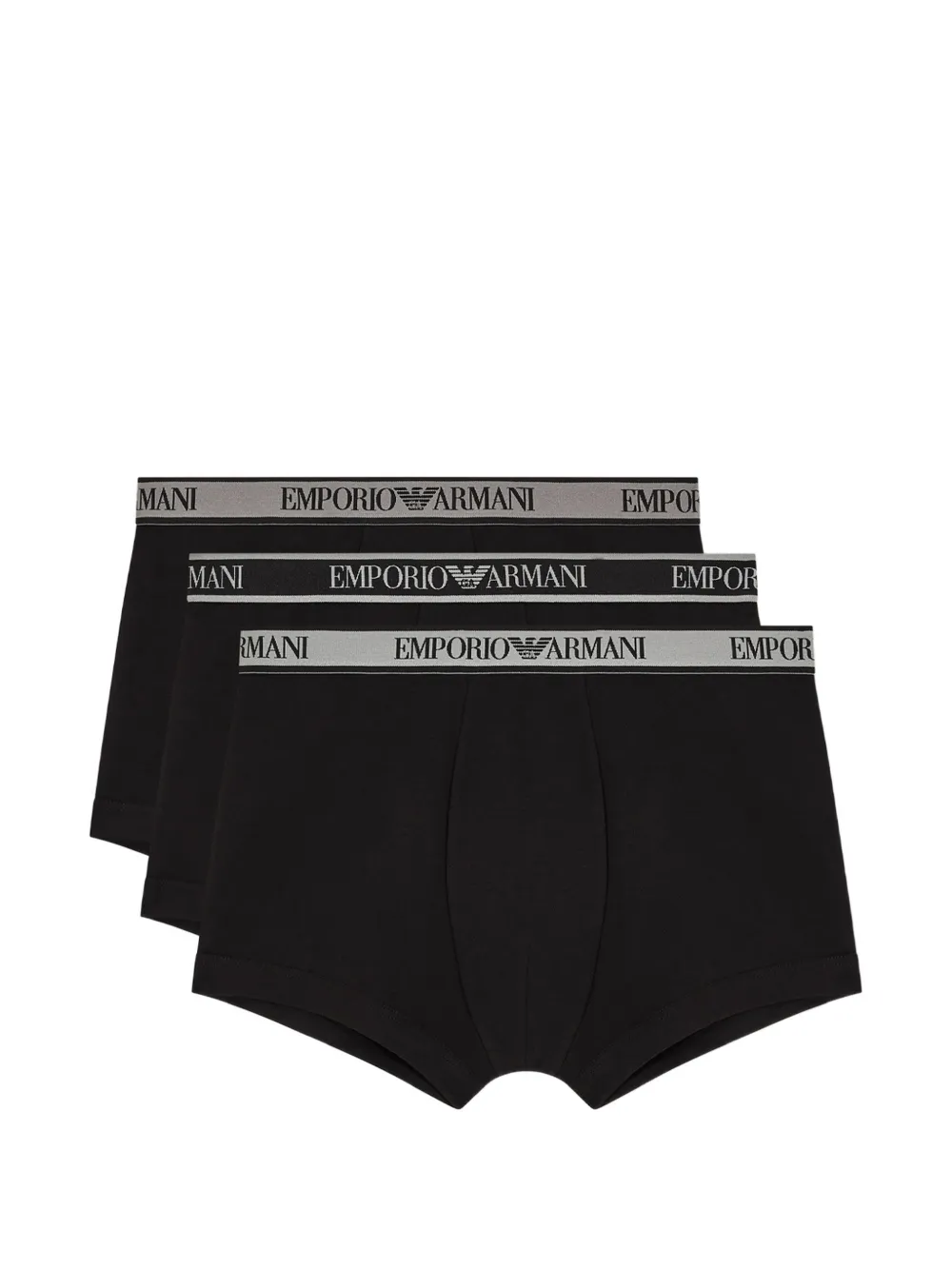 Emporio Armani elasticated band boxers (set of three) - Nero