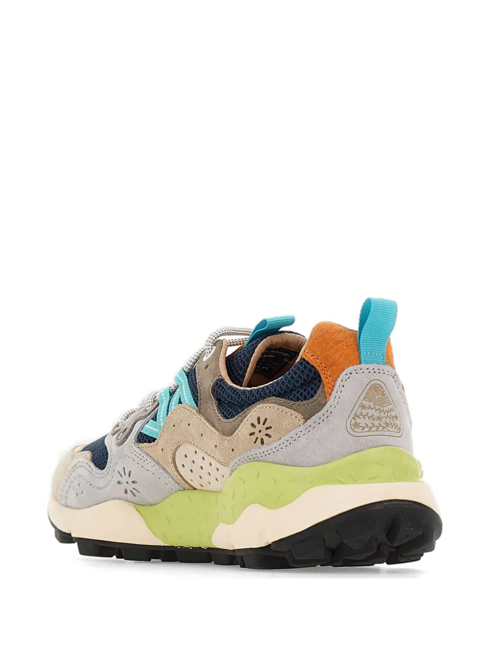 FLOWER MOUNTAIN Yamano3 suede-inserts sneakers Blauw