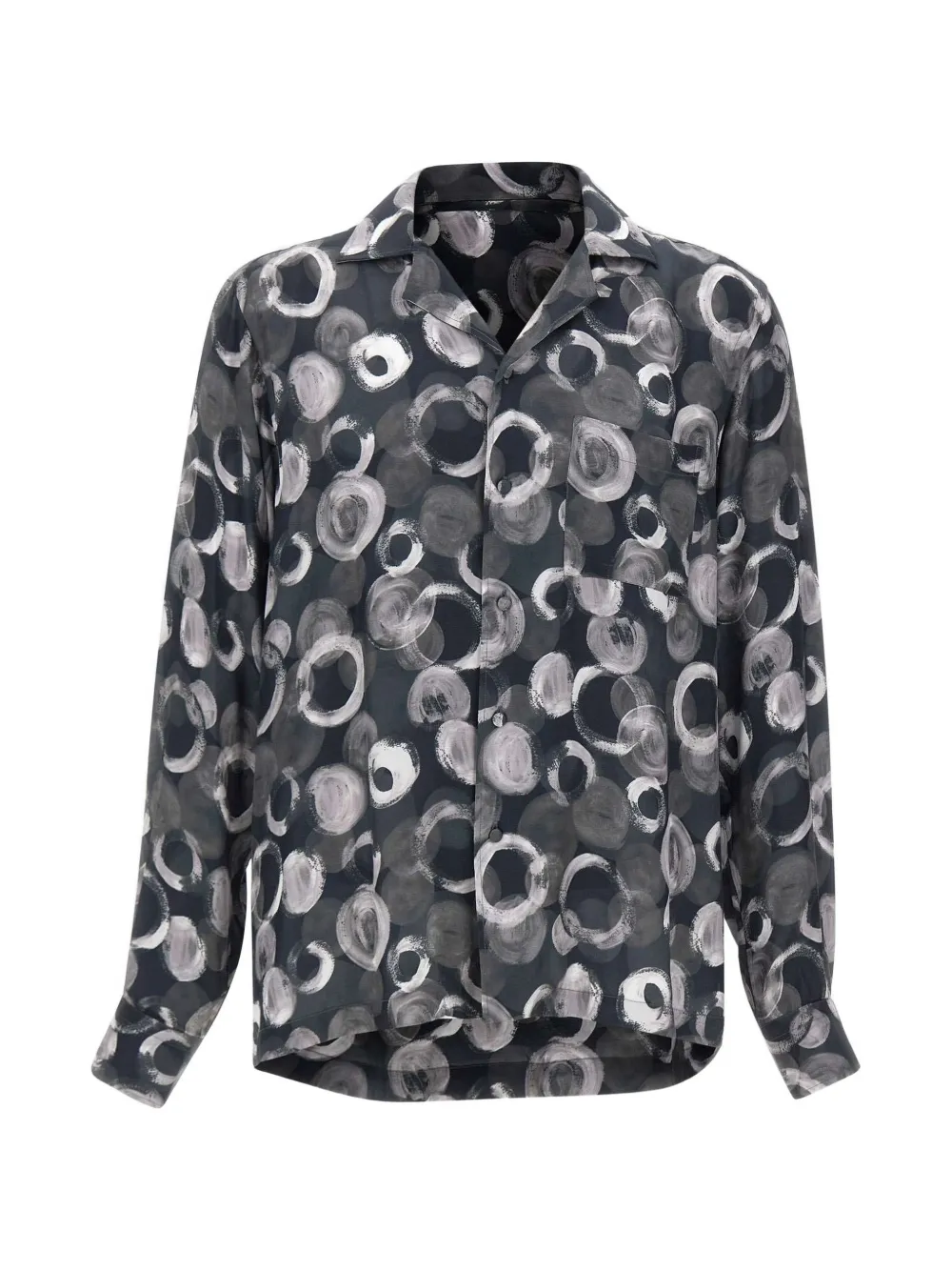 Tagliatore Island Cuban-collar shirt - Nero