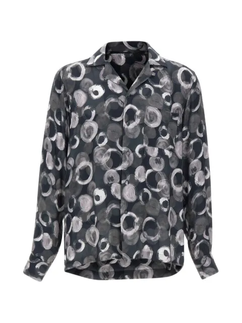 Tagliatore Island Cuban-collar shirt