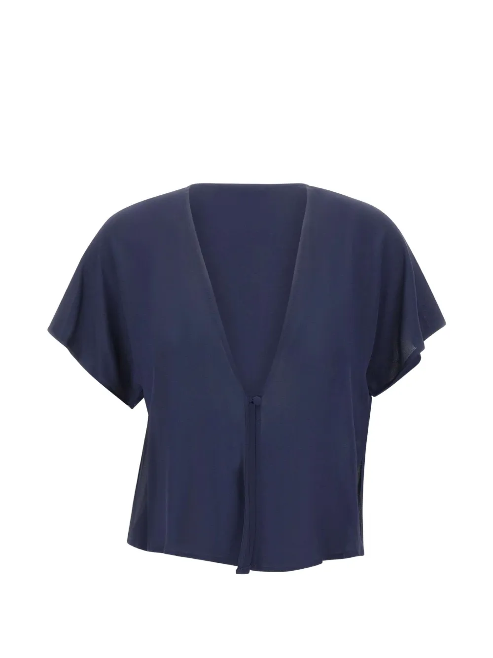 kaos V-neck short-sleeved blouse - Blu