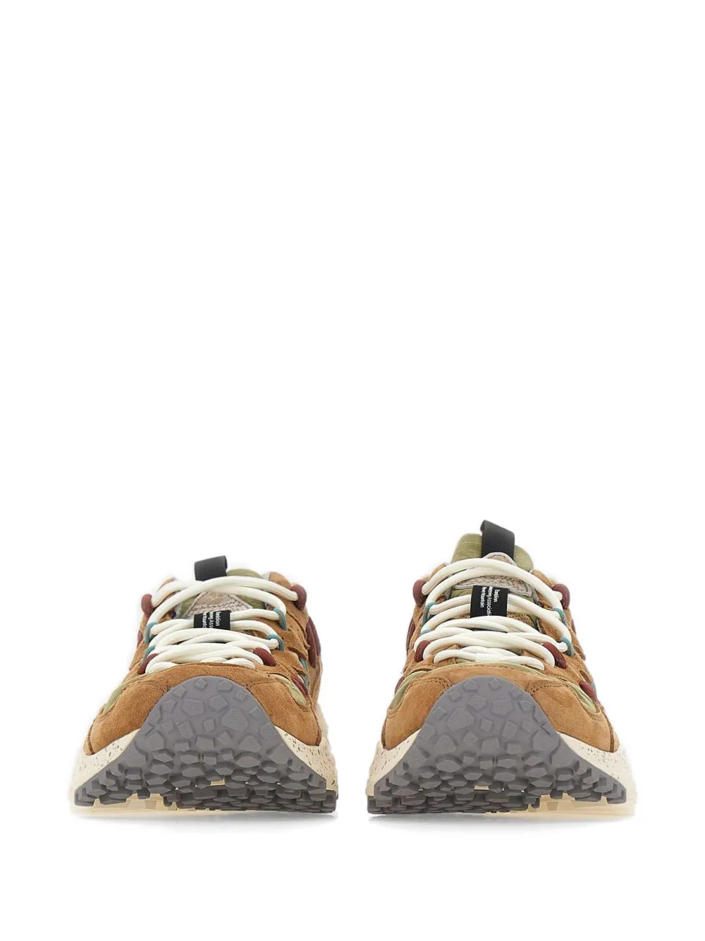 FLOWER MOUNTAIN Yamabushi suede panelled sneakers Bruin