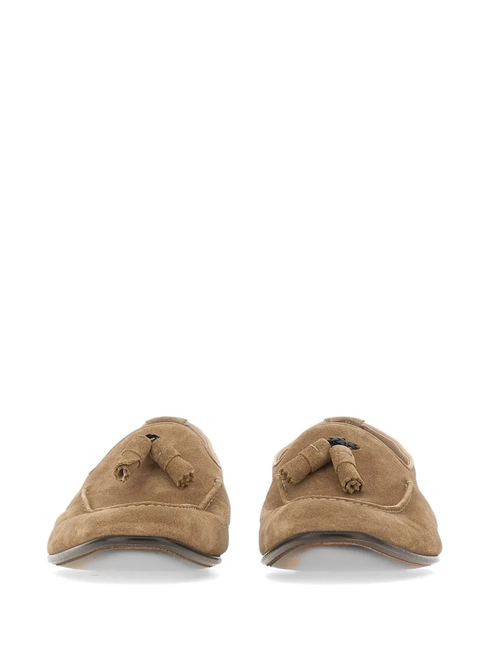 Doucal's tassel-detail suede loafers Bruin