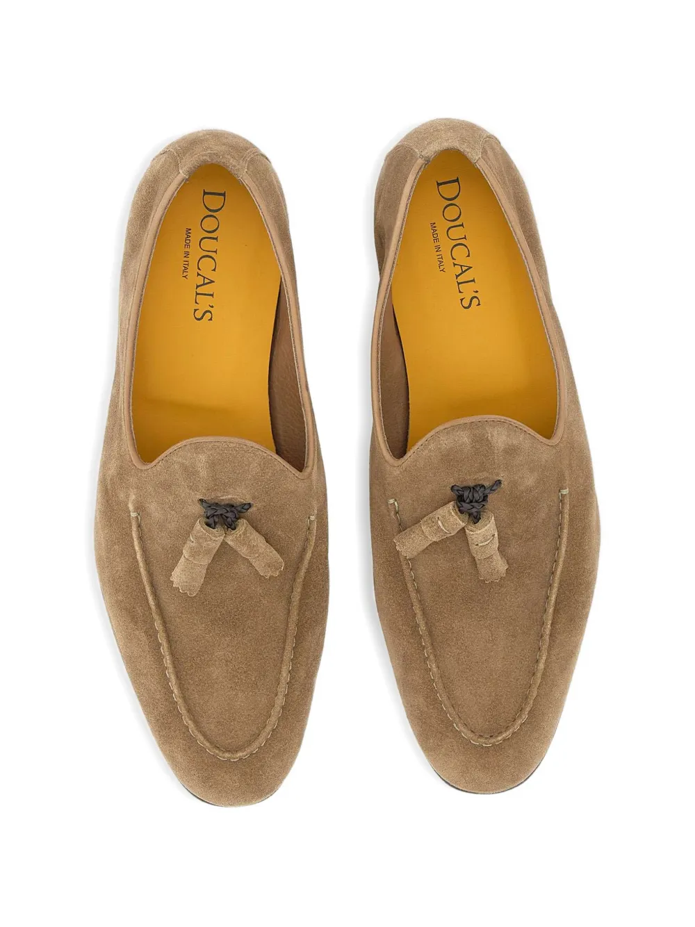 Doucal's tassel-detail suede loafers Bruin