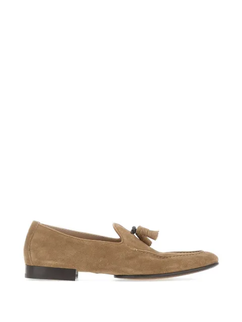 Doucal's tassel-detail suede loafers