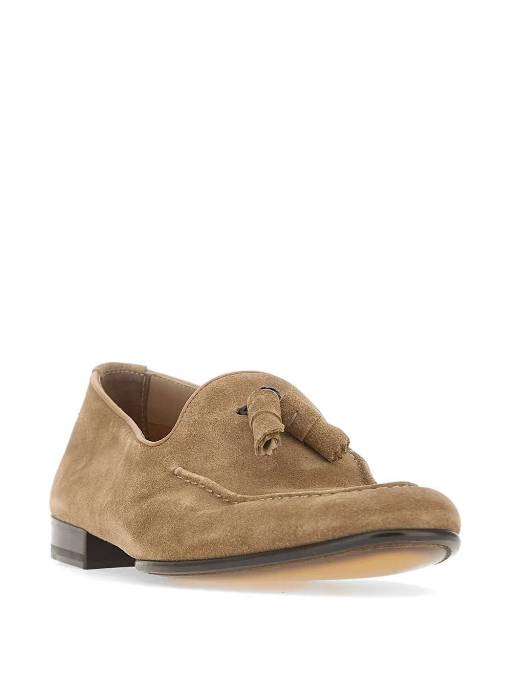 Doucal's tassel-detail suede loafers Bruin