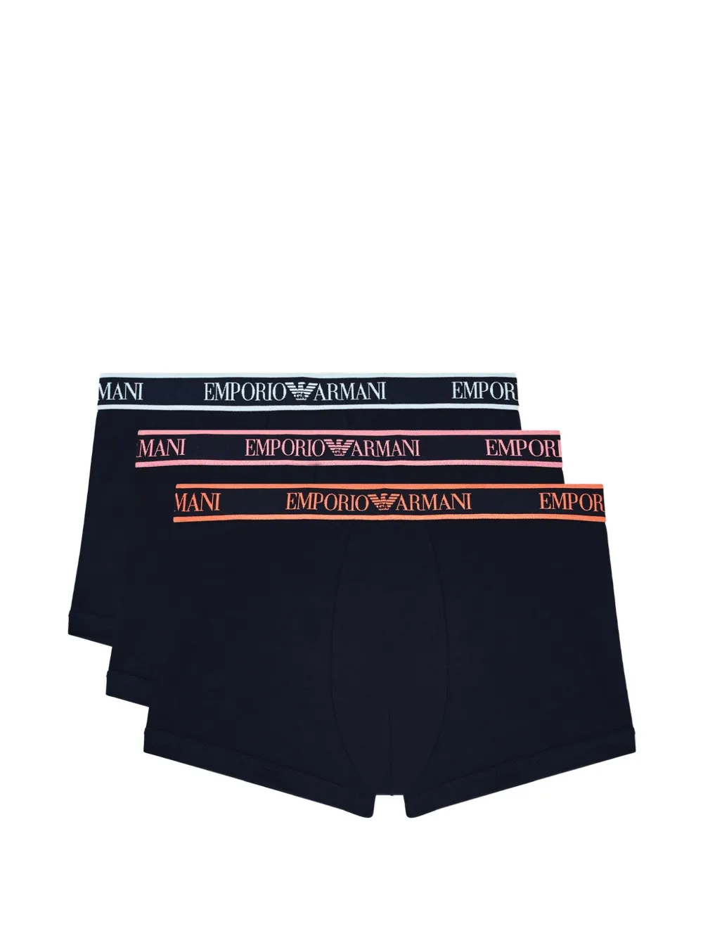 Emporio Armani embroidered boxers (set of three) - Blu