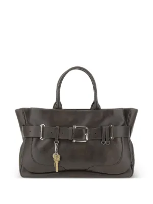 Osoi Tote Brocle Leather Bag | Brown | FARFETCH CA