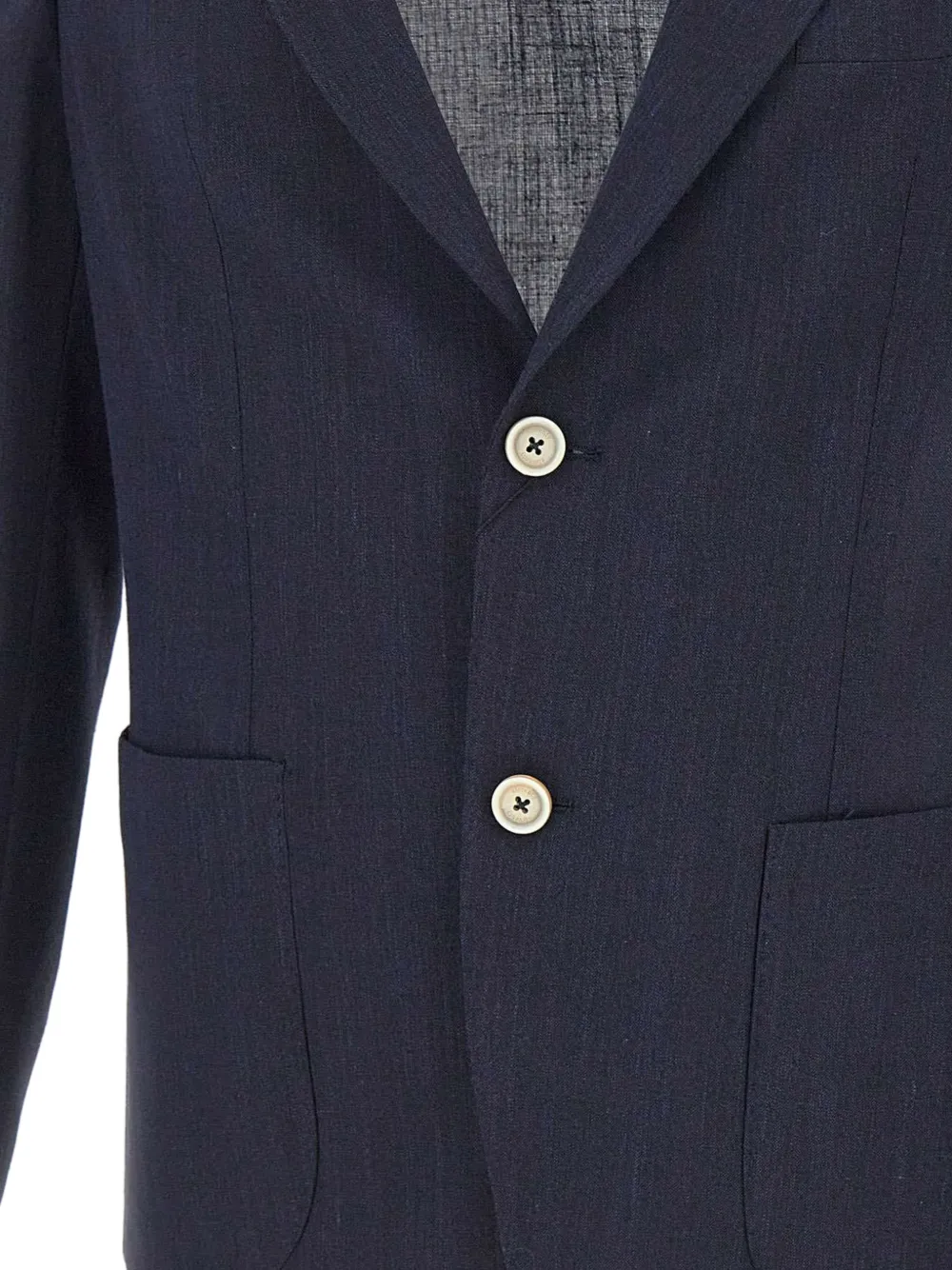 Eleventy Blazer met enkele rij knopen Blauw