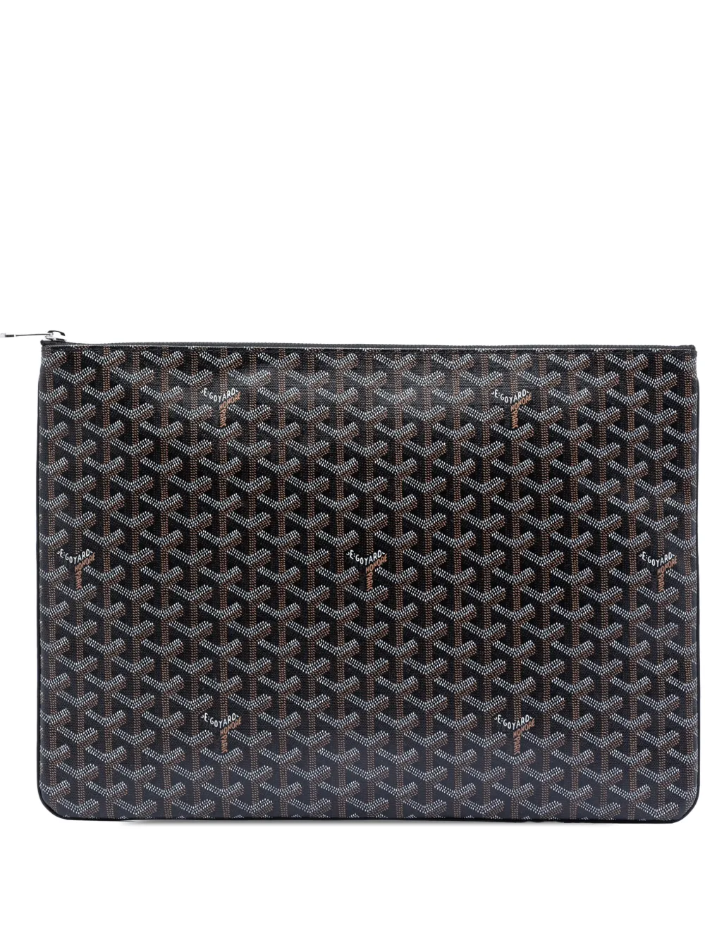 Goyard Pre-Owned 2017 Goyardine Senat GM clutch bag - Nero