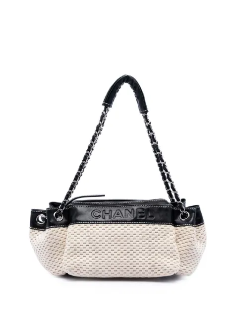 CHANEL Pre-Owned 2004-2005 Crochet Cotton LAX Accordion shoulder bag