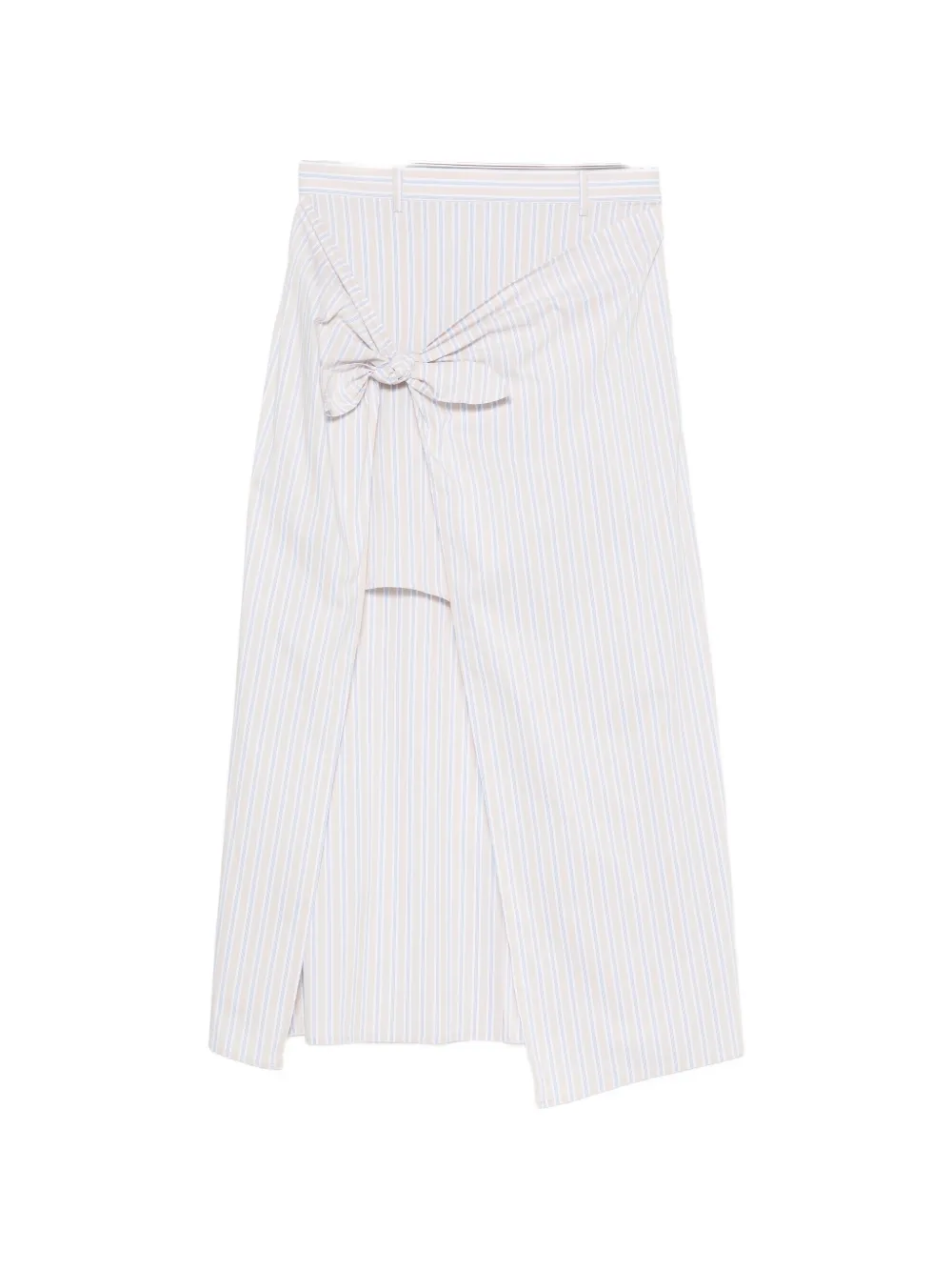 Isabelle Blanche striped knot-detail skirt - Toni neutri