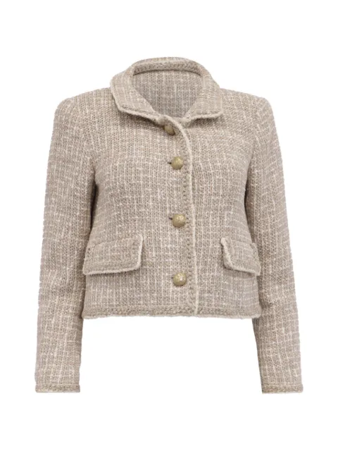 CHANEL Pre-Owned tweed single-breasted blazer