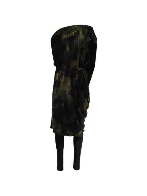 Lanvin Pre-Owned palm leaf print dress leggings set