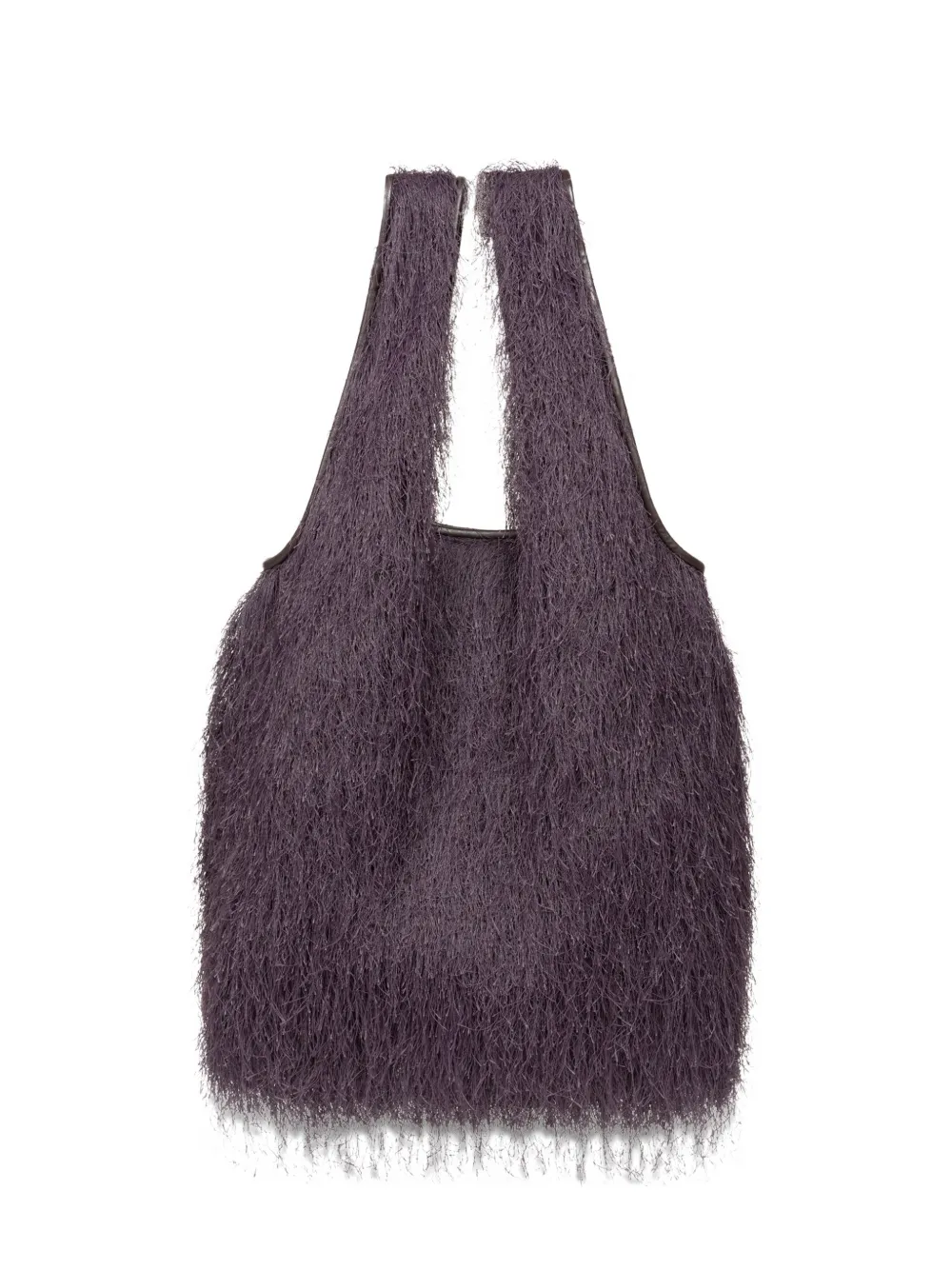 Dries Van Noten Ruffled Tote Bag In Purple