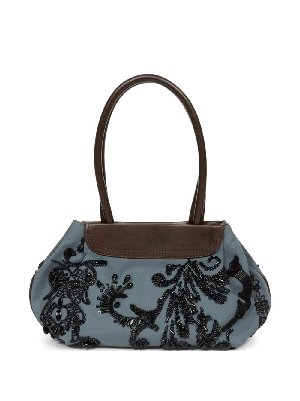 DRIES VAN NOTEN mini embroidered shoulder bag - Blue