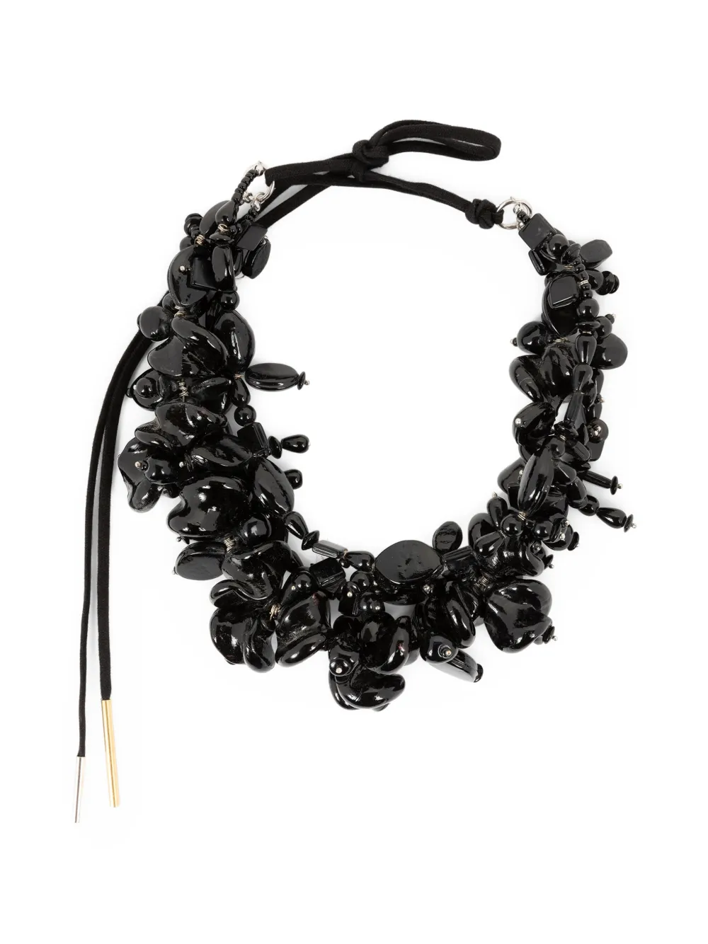 DRIES VAN NOTEN embellished necklace - Nero