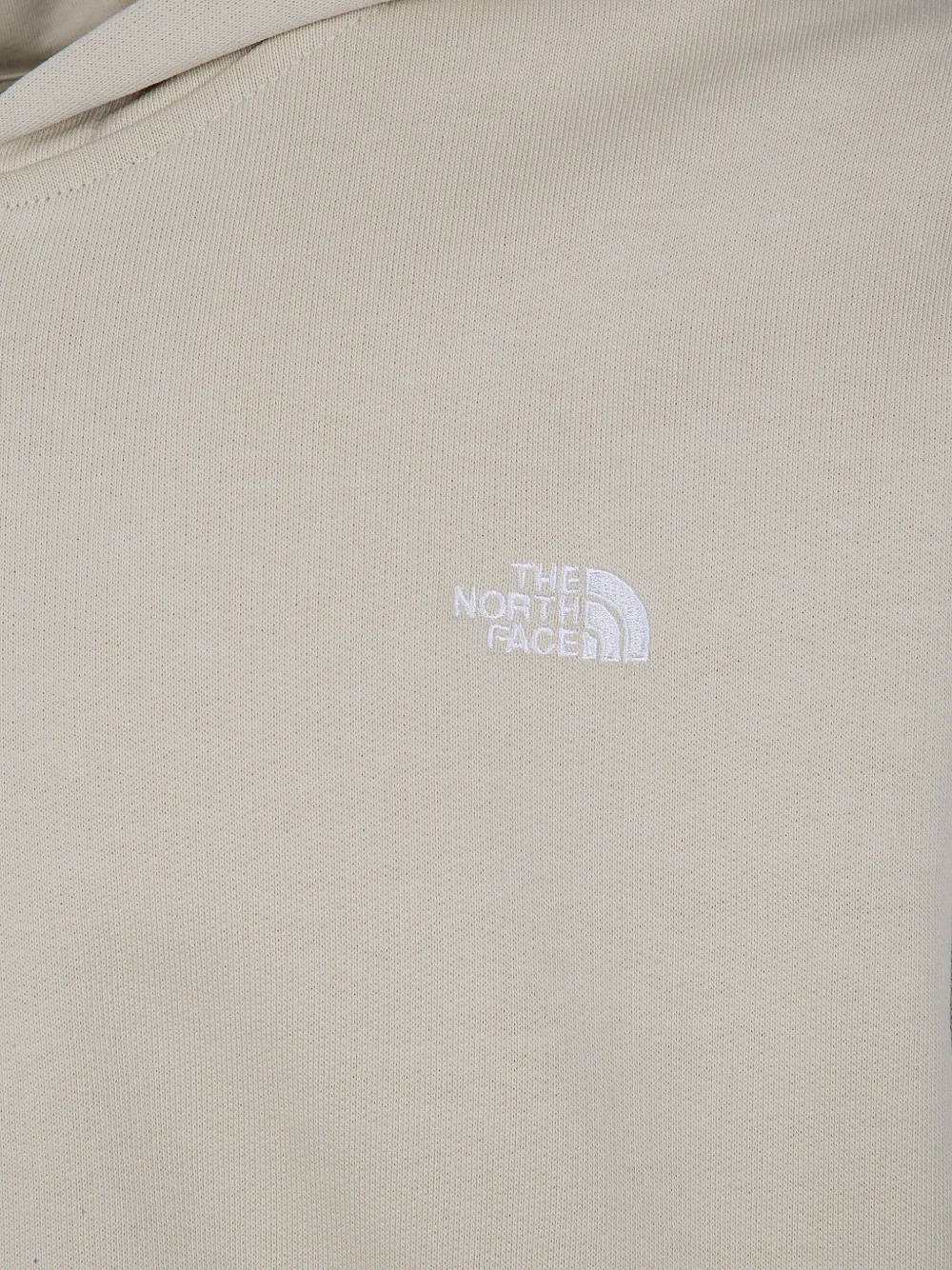 The North Face Hoodie met geborduurd logo en rits Beige