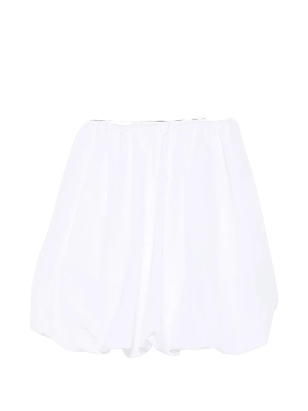 Patou strapless bubble-hem mini dress - Bianco