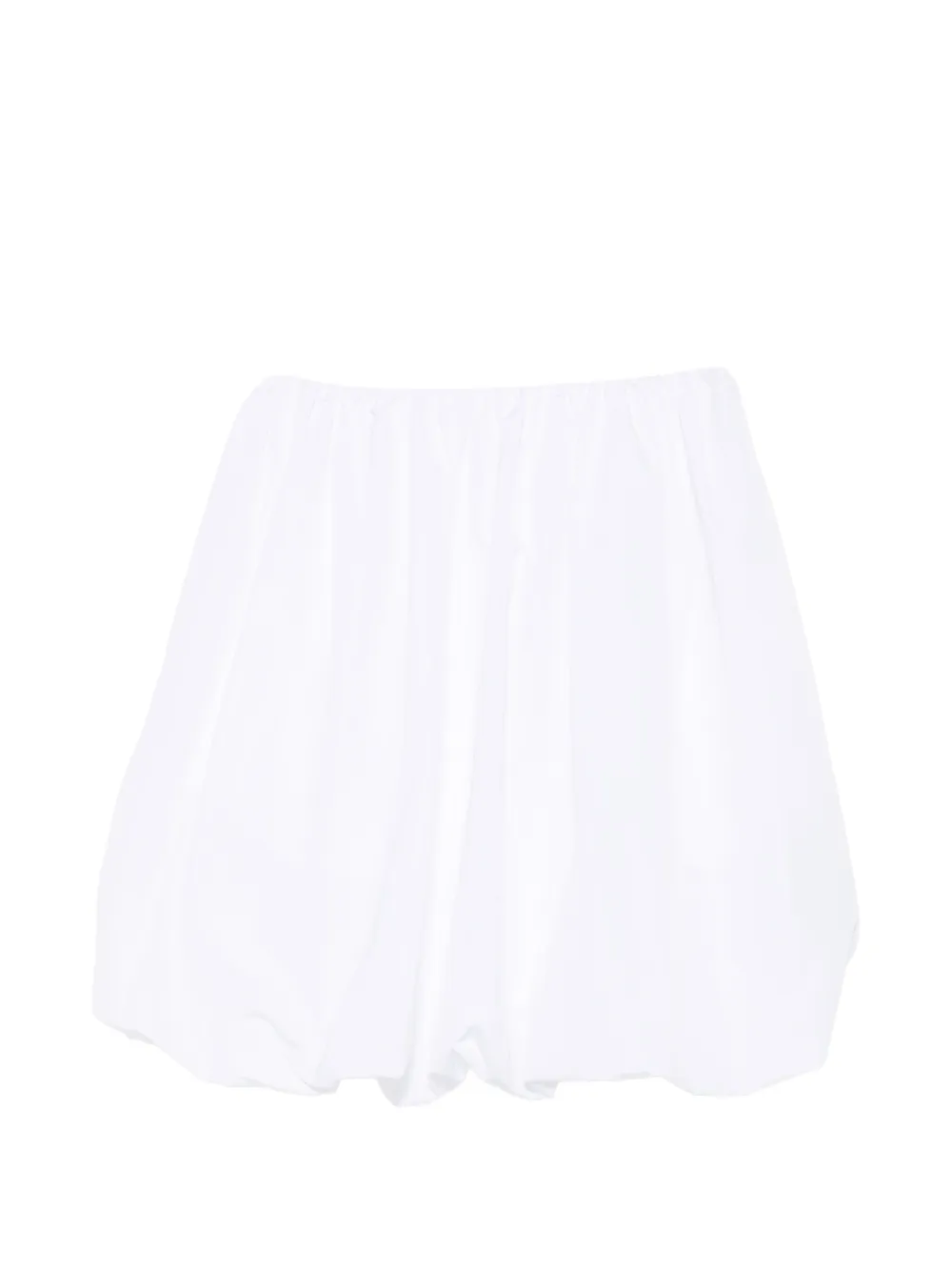 Patou strapless bubble-hem mini dress - Bianco