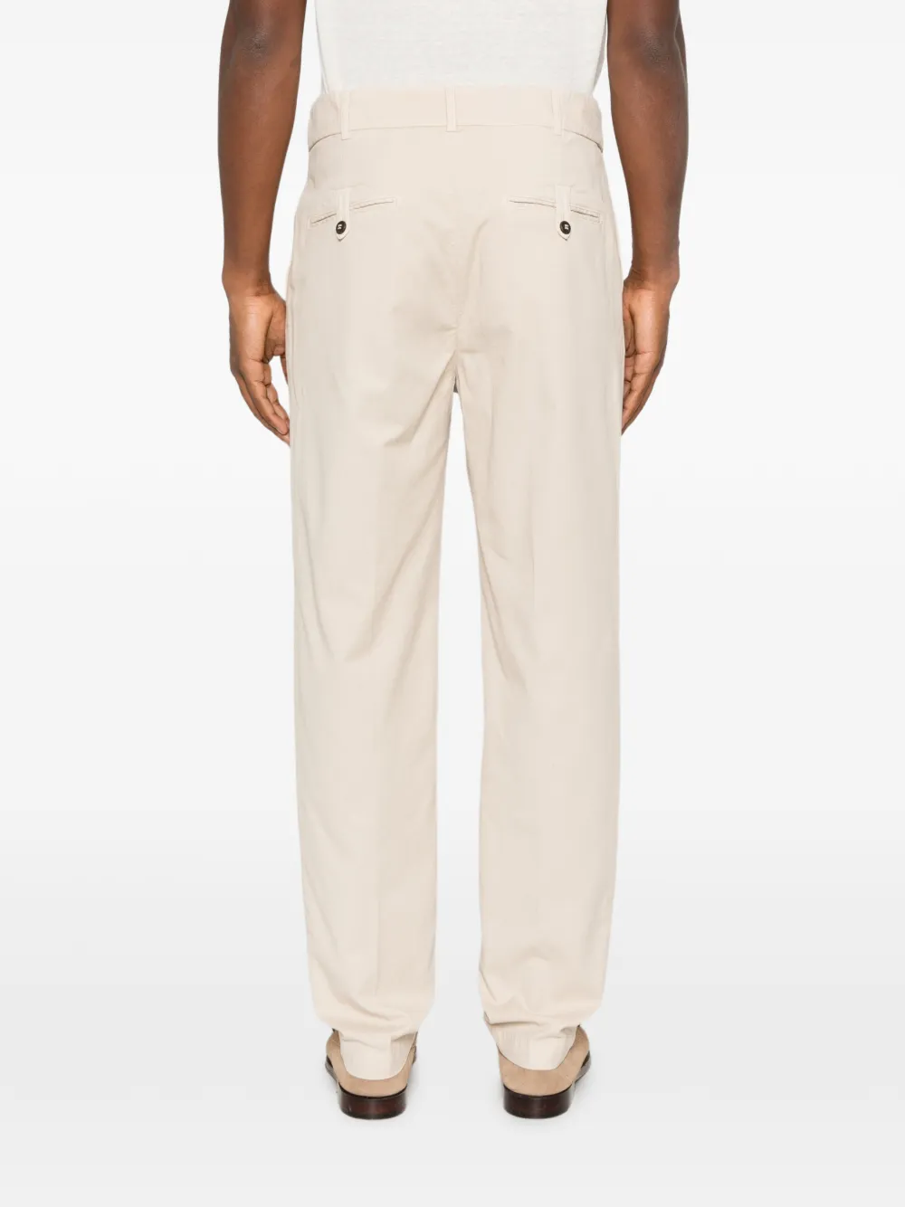 Eleventy Broek met elastische taille Beige