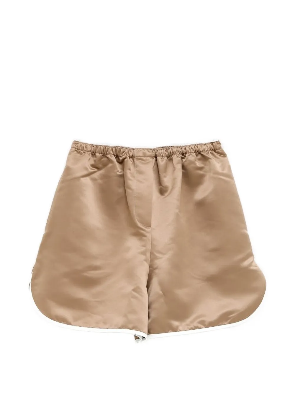 The Frankie Shop piped-trim satin shorts - Toni neutri
