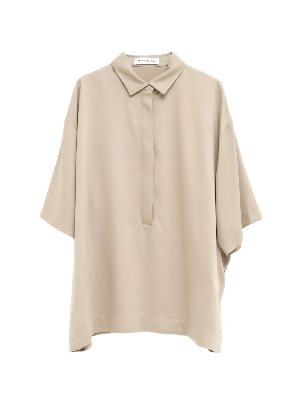The Frankie Shop short-sleeved oversized shirt - Nude