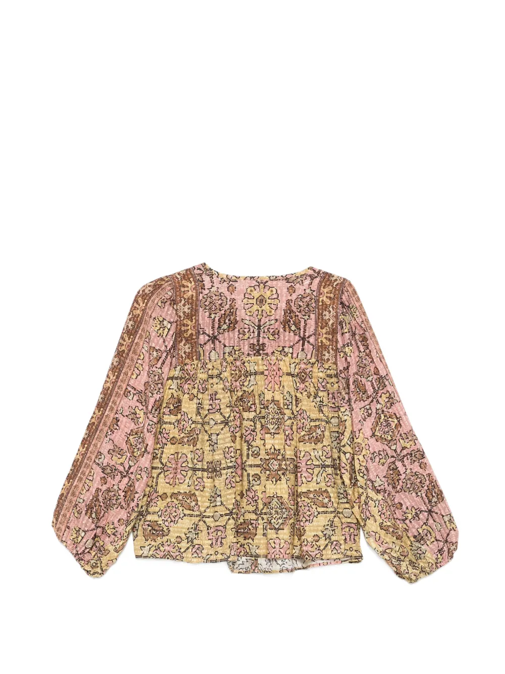  Ba&sh Blusa Jaune Estampada - Amarillo 