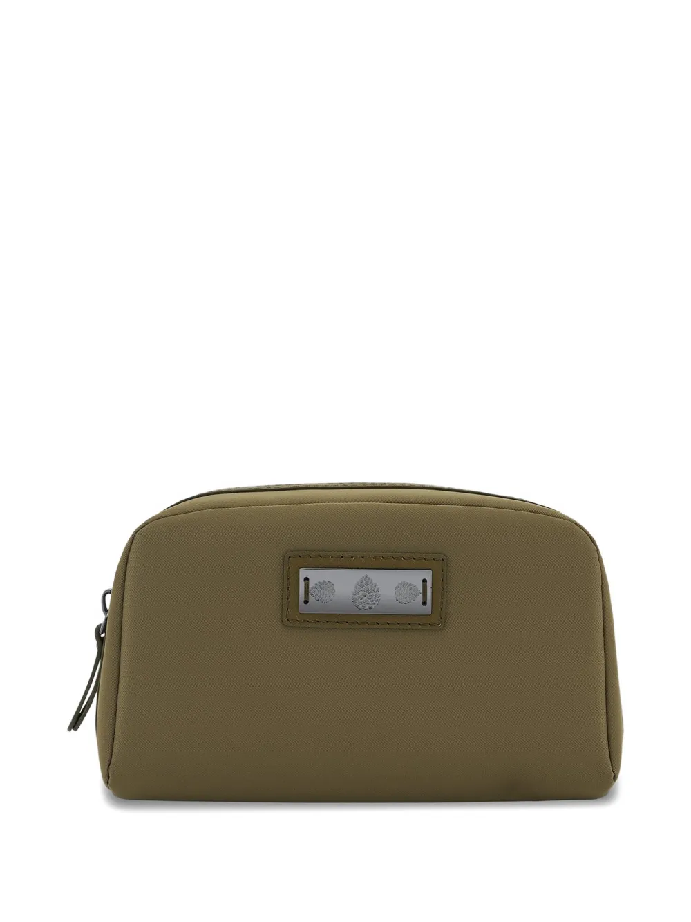 Tyler Ellis small Travel Pouch plaque make up bag - Verde