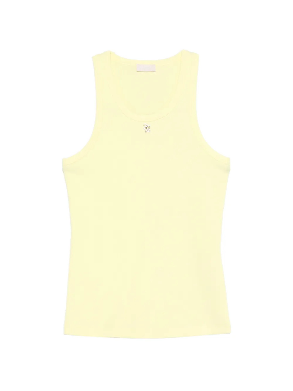 LIU JO ribbed-knit tank top - Giallo