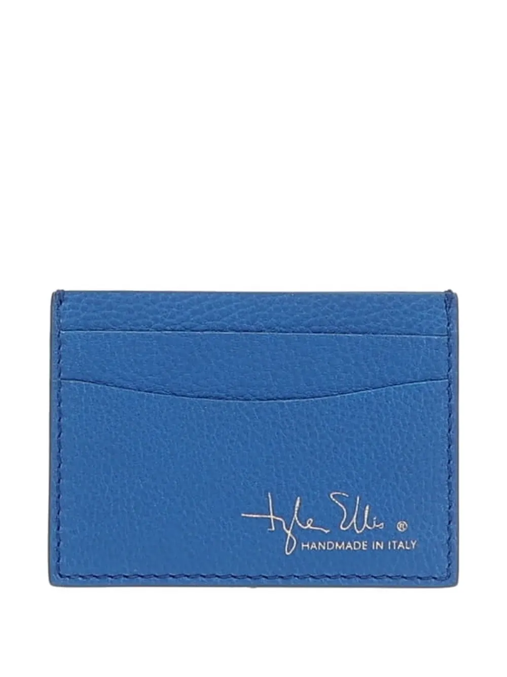 Tyler Ellis Chip pebbled card holder - Blu