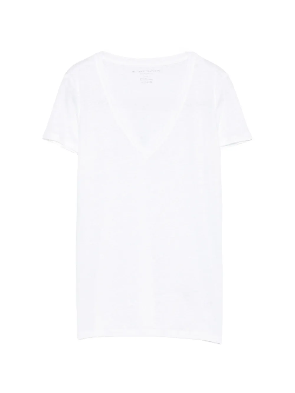 Majestic Filatures V-neck short-sleeve T-shirt - Bianco